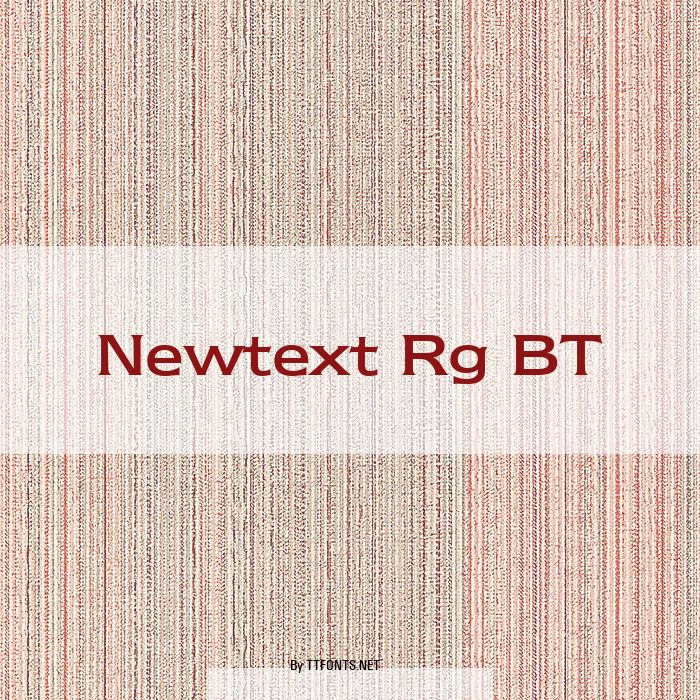 Newtext Rg BT example
